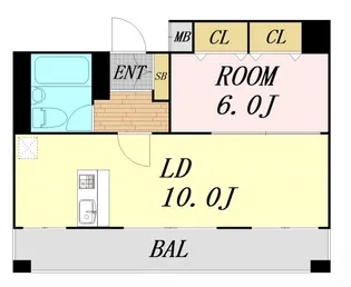 アヴァンセクール西天満5丁目【2階】の間取り