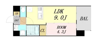 フォーゼ舟橋町【6階】の間取り