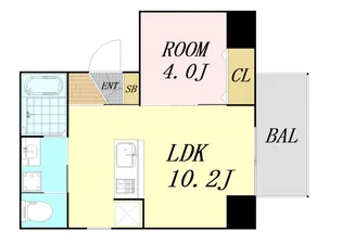 フォーゼ舟橋町【6階】の間取り