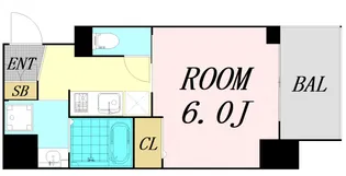 エスリード阿波座サウスプレイス【5階】の間取り