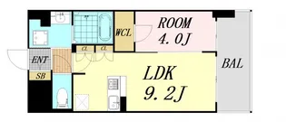 BPRレジデンス新梅田【11階】の間取り