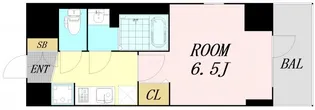 City Lux Namba South(ラグゼナなんば南)【14階】の間取り