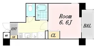 エイペックス天神橋1【6階】の間取り