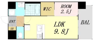 コンフォリア・リヴ淡路【3階】の間取り