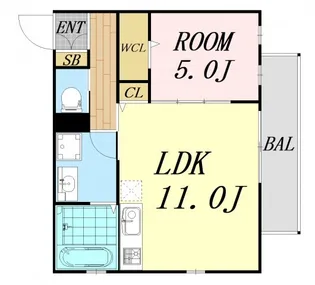 CASA FIORIRE 三社【3階】の間取り