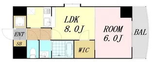 ノルデンタワー新大阪【10階】の間取り