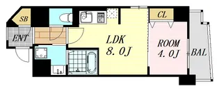 SK江坂【3階】の間取り
