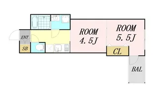ミュプレ北浜EAST【10階】の間取り