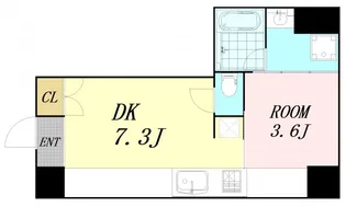 北浜コンソール【4階】の間取り
