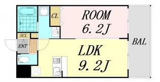 プレジオ海老江【13階】の間取り