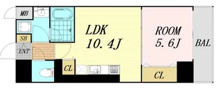 サンセール海老江【4階】の間取り