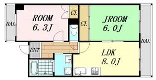 シェーンベルク【1階】の間取り
