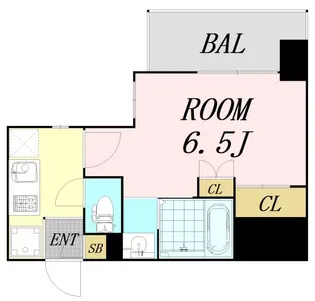 セレニテ難波グランデシュッド【5階】の間取り