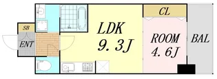 セノアタワー新大阪【6階】の間取り