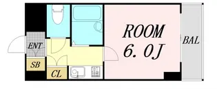 ラレジダンスド江坂【4階】の間取り
