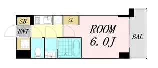 S-RESIDENCE南堀江【8階】の間取り