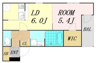 フジパレス姫島【2階】の間取り