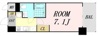 ラクラス新大阪【5階】の間取り