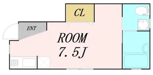 ラフィニール京橋【1階】の間取り
