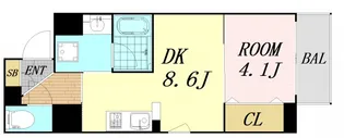 アザレア梅田【3階】の間取り