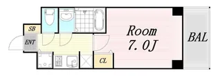 S-RESIDENCE都島【2階】の間取り
