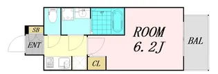 S-RESIDENCE南堀江【13階】の間取り