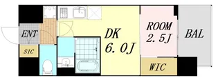プレリスNEO大阪十三エルヴィオン【2階】の間取り