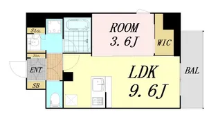 AUFTAKT 天王寺【4階】の間取り
