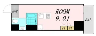 SKTOWER心斎橋EAST【8階】の間取り