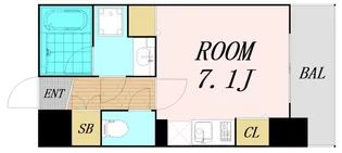 レジデンス本町【14階】の間取り