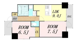 BGC難波タワー【12階】の間取り