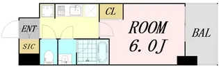 フォーリアライズ難波リアン【4階】の間取り