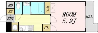 AD天神橋【9階】の間取り