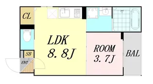 court MT【3階】の間取り