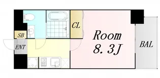 アドバンス大阪城エストレージャ【9階】の間取り