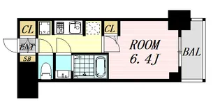 S-RESIDENCE江坂【3階】の間取り