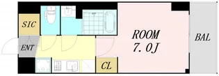 City Lux Namba South【2階】の間取り