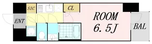 ファーストフィオーレ新町ファジスタ【11階】の間取り
