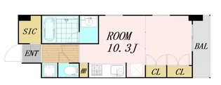 KDX堺筋本町レジデンス【3階】の間取り