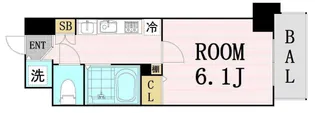 プレサンス梅田北パワーゲート【4階】の間取り