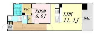 OCEAN松屋町【9階】の間取り