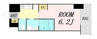 S-RESIDENCE南堀江【11階】の間取り