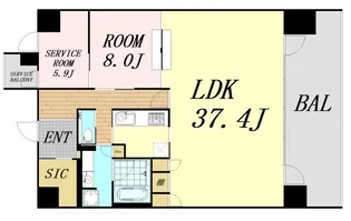 S-Edition SHINMACHI【9階】の間取り