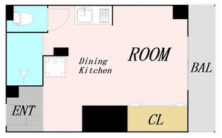 R CUBE 大国町【2階】の間取り