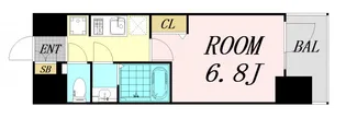 プレサンス大国町アドロッソ【9階】の間取り