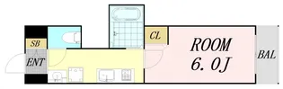 イーズ千里山【2階】の間取り