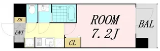 プレサンス大国町アドロッソ【8階】の間取り