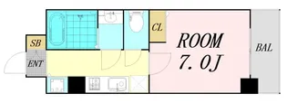 レインボーコート立売堀【3階】の間取り