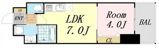 アーバネックス京橋【5階】の間取り