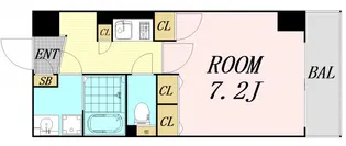 アーバネックス南森町【6階】の間取り
